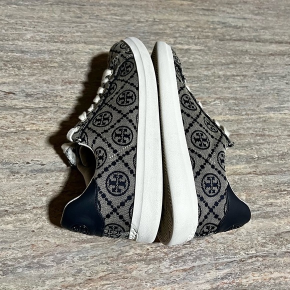 Tory Burch Black and White Patterned Sneakers - Picture 11 of 16